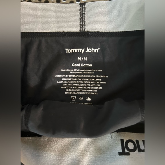 Tommy john mens brief cool cotton new no tags 4 black 1 gray for individual unit - Picture 3 of 3